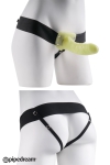 Gode-ceinture creux phosphorescent 15 cm Gode-ceinture creux phosphorescent 15 cm
