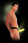 Gode-ceinture creux phosphorescent 15 cm Gode-ceinture creux phosphorescent 15 cm