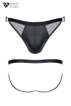 Jock strap noir wetlook et r�sille - Regnes