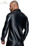 Chemise wetlook et vinyle H064 Chemise wetlook et vinyle H064