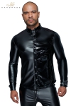 Chemise wetlook et vinyle H064 Chemise wetlook et vinyle H064