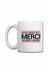 Mug blanc J&M - On dit merci qui ? Mug blanc J&M - On dit merci qui ?